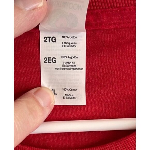 NWOT Fruit of the Loom Mens Red Crewneck Long Sleeve T-Shirt 2XL - Picture 10 of 10